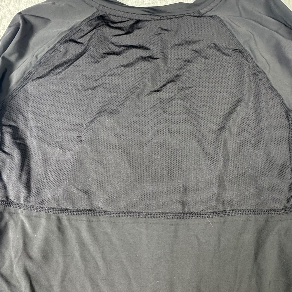 Mono B Womens Black Long Sleeve Activewear Top Mesh Back Thumbholes AT-A0436 L - Picture 6 of 6